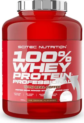 Image de Whey protéine - Scitec Nutrition - 100% WHEY PROFESSIONAL (2,350kg) - Saveur Café