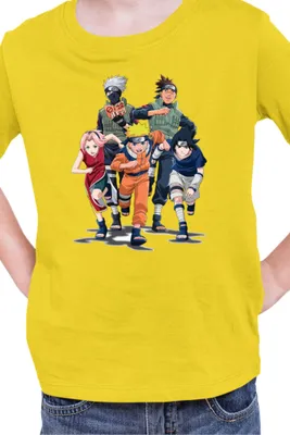 Obrázok produktu pre Detské tričko Kid Naruto Team 7 04, 7-8 Rok - 128 / žltá