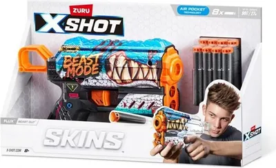Produktbild von ZURU X-SHOT Skins Flux Launcher - Beast Out 36516L