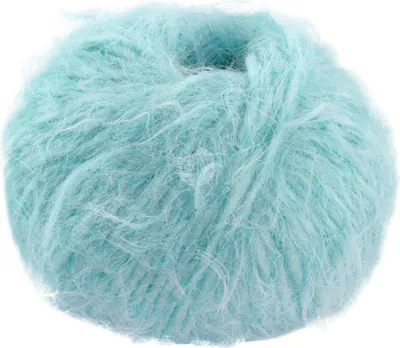 Produktbild von Lana Grossa BASTA 50 g Garn im Fake Fur Look mit Franseneffekt 100 m Farbe 023 - Minttürkis