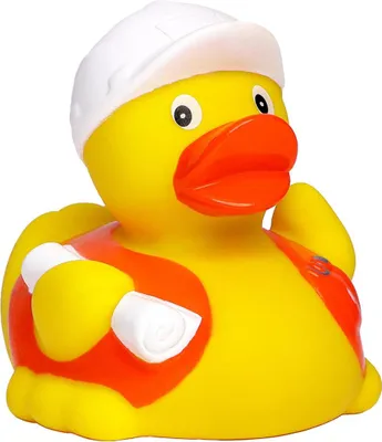 Produktbild von Schnabels® Badeente Bauarbeiterl, Quitscheente