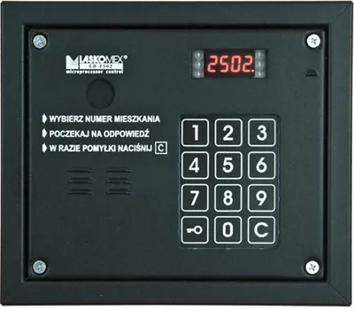 Produktbild von Czarny panel audio Laskomex CP-2503R z czytnikiem kluczy RFID