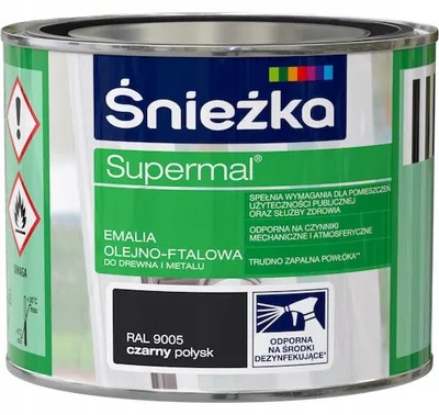 Produktbild von Schwarz glänzender Alkydharz-Emaillelack für Holz & Metall innen/außen 0,2 L