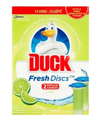 Zdjęcie produktu dla Duck, żelowy papier toaletowy, limonka, 12 sztuk