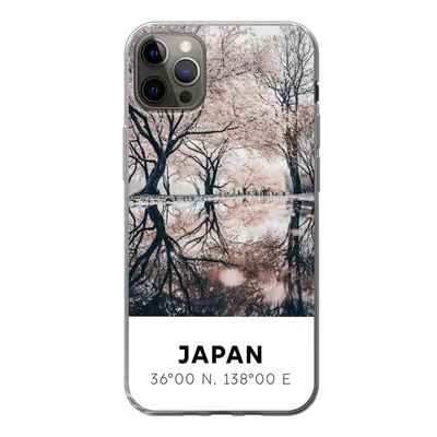 Produktbild von MuchoWow® Handyhülle Schutzhülle Hülle für iPhone 13 Pro Max Japan - Sakura - Frühling - Rosa Silikon Softcase Handy Hülle - Mobiltelefon