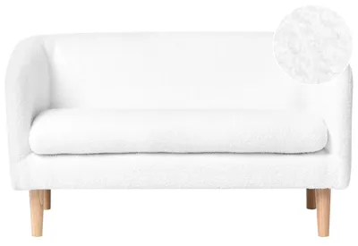 Produktbild von BELIANI Kindersofa Weiß Bouclé mit Armlehnen für Kleinkinder 1-Sitzer Modern Kindercouch Minisofa Sofa für Kinder Kinderzimmer