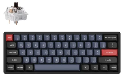Obrázek produktu pro Keychron K12P-H3 Bezdrátová mechanická klávesnice RGB Brown