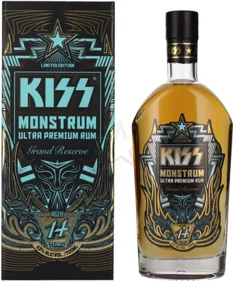 Produktbild von Kiss Monstrum 14 Years Old Ultra Premium Rum 43.0 %  0,70 lt.