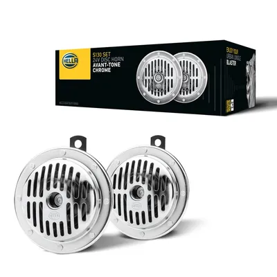 Image de Avertisseur sonore 24 V, 72 W, 114 dBA, aigus, HELLA, universel pour divers véhicules.