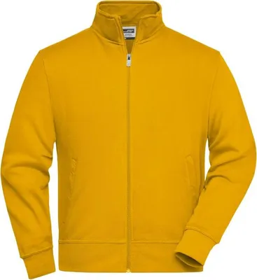 Produktbild von Sweat-Jacke mit Stehkragen und Reißverschluss gold-yellow, Gr. 6XL