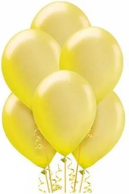 Zdjęcie produktu dla Zestaw Balonów Metalizowanych Żółtych 10Szt