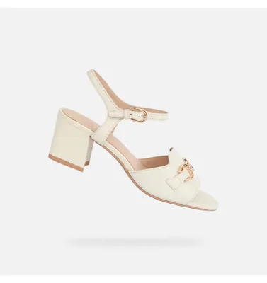 Produktbild von Geox Cremefarbene Damensandalen New Eraklia 50 37,5