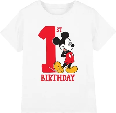 Obrázok produktu pre Disney - Tričko pre deti - 1. narodeniny TV3253 (152-158) (Biela)