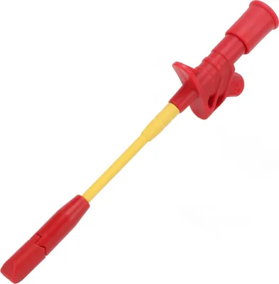 Obrázok produktu pre Testovací háčik Multimeter Mini Grabber Sonda z nehrdzavejúcej ocele pre opravu automobilov 4mm zásuvka J.30019 (červená )