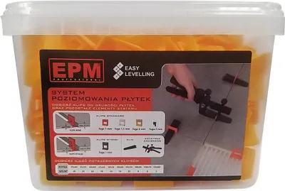 Obrázek produktu pro System Układania Płytek Easy Leveling 200 Klipsów 2Mm