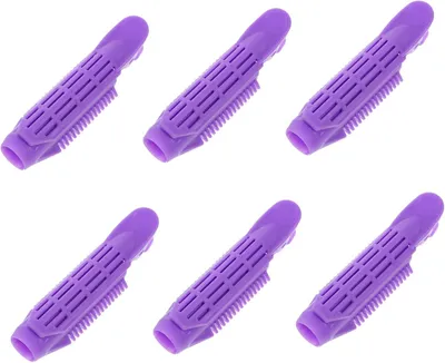 Produktbild von 6 Haarwickler mit Klammern zum Erzeugen von Volumen für lockiges Haar und praktischem Haarstyling