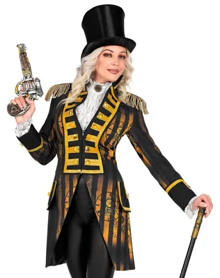 Imagen del producto de Traje de mujer, frac de gala estilo steampunk, talla M, marca Widmann