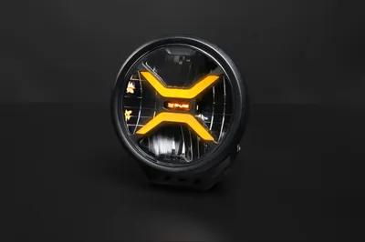 Produktbild von SKYLED Crux 7X LED Fernscheinwerfer Rund 7 Zoll, 60W Zusatzscheinwerfer mit dynamischem Positionslicht Weiß/Orange, ECE R148 R149 Straßenzulassung, Dual-Mode ECE/OFFROAD, 12V 24V PKW SUV VAN