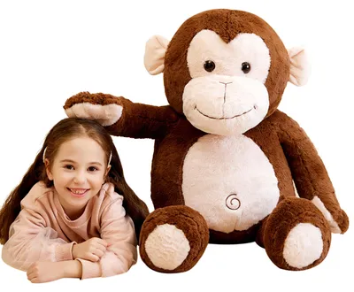Image de Peluche singe doudou - Grand singe en peluche - Jouet pour enfants - Cadeau