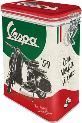 Retro Kaffeebüchse 1,3 l Vespa – The Italian Classic