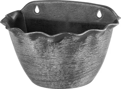 Produktbild von Blumentopf Strend Pro Wave, 26x18 cm, silberfarben, Metallic-Effekt, hängend