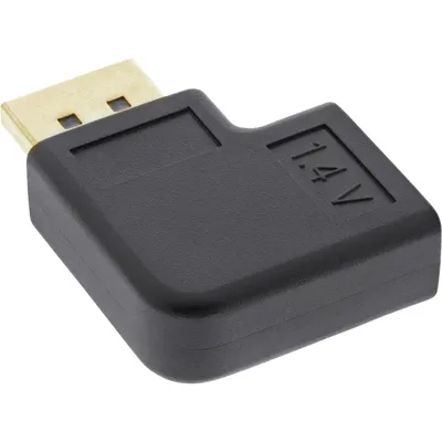 Image de InLine® adaptateur DisplayPort, DisplayPort prise/prise femelle coudé à droite