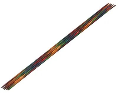 Produktbild von Lana Grossa Nadelspiel Strumpfstricknadeln Design-Holz Multicolor Länge 15/20 cm Größe 20 cm / 2.25 mm