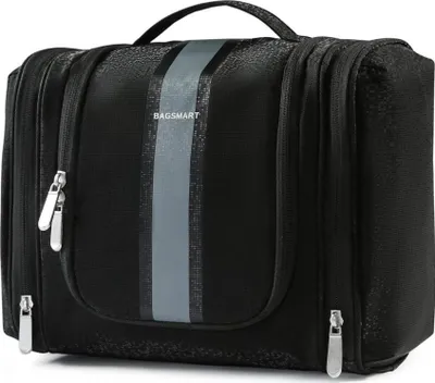 Produktbild von Kulturbeutel Frauen BAGSMART Reise Organizer wasserfest Schwarz