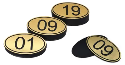 Immagine prodotto di Solidchoice - Set di 50 etichette numerate per tavoli, con incisione