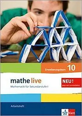 Immagine prodotto di mathe live. Arbeitsheft mit Lösungsheft Erweiterungskurs 10. Schuljahr. Allgemeine Ausgabe