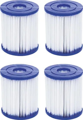 Produktbild von Bestway Filterkartusche 90 x 80 mm Innendurchm. 27 mm, 4 Stück