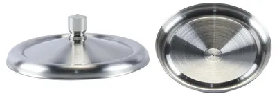 Edelstahl-Becherdeckel, 2 Stück, 7,5 cm, staubdicht, silber
