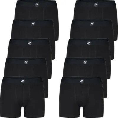 Produktbild von City Life 10er Pack Herren Jersey Trunks Boxer Short Sparpack M - XXL - Farbe: schwarz, Grösse: XL
