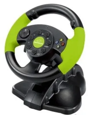 Immagine prodotto di Esperanza - High Octane XBOX Edition - Volante e pedaliera - con cavo - per Sony PlayStation 2, Sony PlayStation, PC, Microsoft Xbox 360, Sony PSX, Sony PlayStation 3