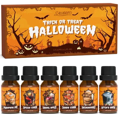 Produktbild von Ätherisches Öle Set Halloween Aromatherapie Herbst Duftöl für Diffusor 6er Set