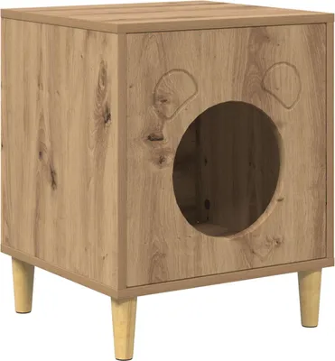 Immagine prodotto di Casa per Gatti Rovere Artigianale 42,5 x 40 x 53 cm