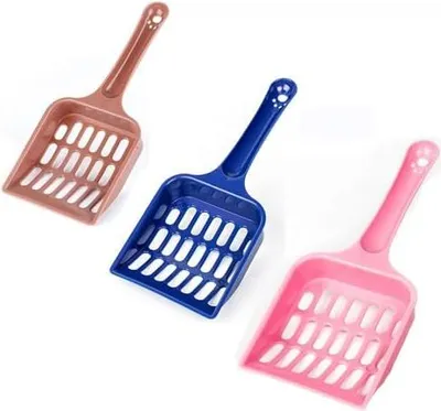 Produktbild von 3 Stück Katze Wurf Scoop, Katzenstreuschaufel, Katzenstreu Scooper, Kunststoff Wurf Haustier Schaufel Reinigungswerkzeug Schaufel Scoop Set für Haustier KOT