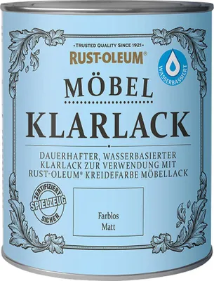 Produktbild von Rust-Oleum Kreidefarbe Möbel-Klarlack 125 ml farblos matt