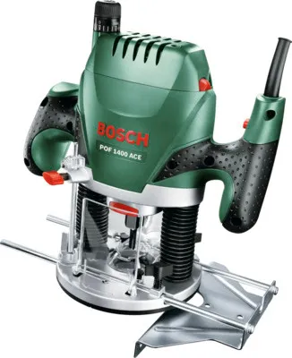 A Bosch POF 1400 ACE router is shown against a white background.
