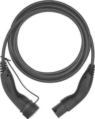 Produktbild von Ladekabel Typ 2, bis zu 11 kW, 5 m, schwarz (5555934001) 20 A, 3-phasig, zum Laden von Hybrid- und Elektroautos mit Typ-2-Anschluss