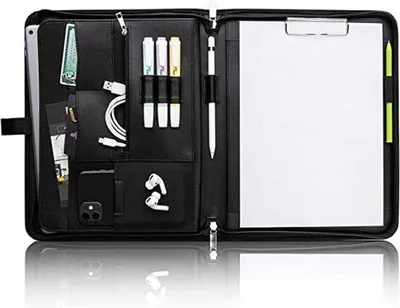 Produktbild von Famanu Schreibmappe - Business Padfolio mit Dokumentenorganizer
