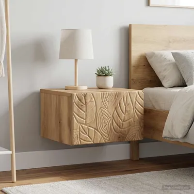 Obrázok produktu pre vidaXL Nástenný nočný stolík, 2 ks, dub Artisan, 49 x 34,5 x 20 cm