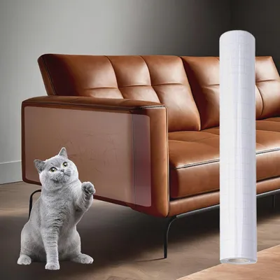 Produktbild von Katzen Kratzschutz Für Möbel - Kratzfester Sofaschutz Für Katzen | Klare Schutzfolie Selbstklebend Für Ecken,Für Sofa Bett Tür Indoor