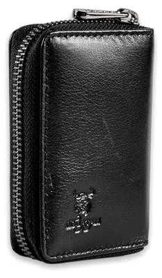 Produktbild von Basel| Leder Kreditkartenetui Kartenetui Herren mit edler Geschenk Box | Herren Kartenetui mit Münzfach im Hochformat | Leder Kartenhalter Visitenkartenetui mit RFID Schutz Nappa Schwarz