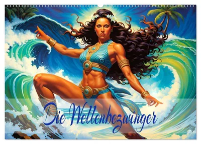 Produktbild von Die Wellenbezwinger (Wandkalender 2027 DIN A2 quer), CALVENDO Monatskalender