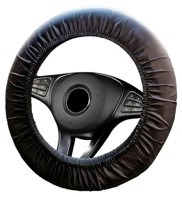 Produktbild von 2 Stück Lenkradabdeckung,Lenkradbezug Oxford-Stoff,Universal Auto Lenkradhülle,Lenkradschutz,Autozubehör Innenraum(Schwarz)