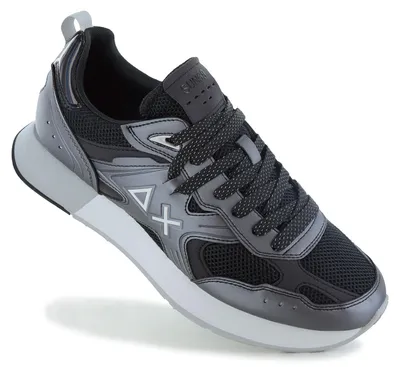 Image de SUN68 Jaki 2.0 Silver Mesh - Baskets pour homme, noir Z36119-11, taille 47