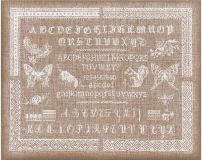 Immagine prodotto di Set per punto croce "Alfabeto" Le Bonheur des Dames, schema contato, 36,5x49cm