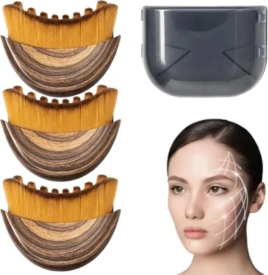 Produktbild von Lymfemassagebürste 3 Stück, mit Aufbewahrungsbox, für Lymphdrainage