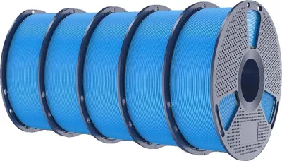 Imagen del producto de Filamento 3D, material ecológico, alta resistencia y durabilidad, 5 kg, color cian